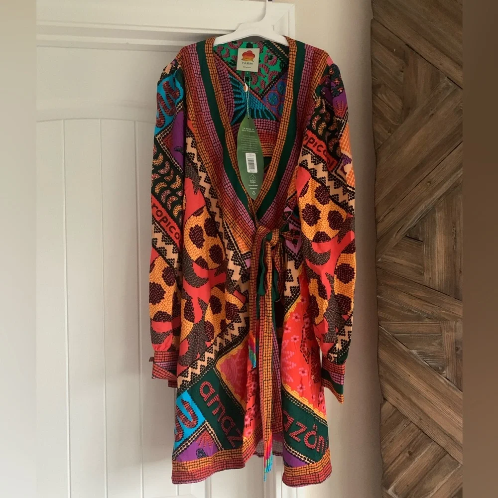 FARM Rio Multicolor Geometric Mini Dress - Picture 2 of 6